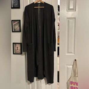 Lululemon long sweater with pockets in dark grey - size large